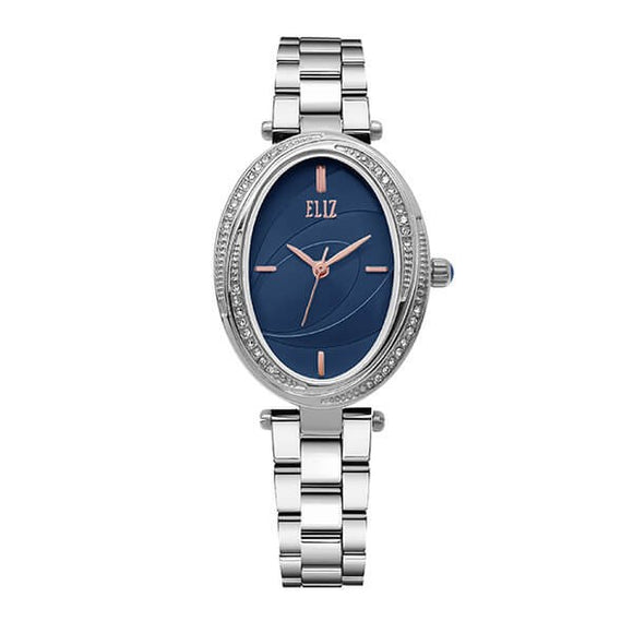 Eliz women's Blue Dial stainless steel case and Band Analog Watch ES8631L2SBS 1