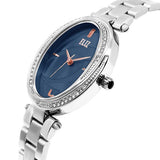 Eliz women's Blue Dial stainless steel case and Band Analog Watch ES8631L2SBS 2