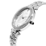 Eliz women's White Dial stainless steel case and Band Analog Watch ES8631L2SWS 2
