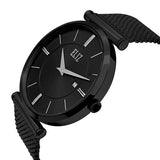 Eliz Men's Black Dial Black plated Stainless Steel Case and Mesh Band Watch ES8635G1NNN 2