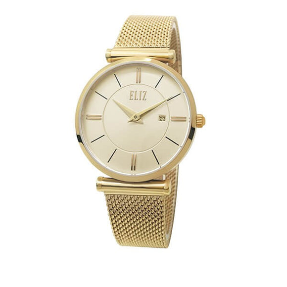 Eliz Women's Champagne Dial Stainless Steel Watch ES8635L1GCG 1