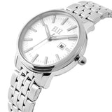 Eliz Women's White Dial Stainless Steel Case and Band Watch ES8638L2SWS 3