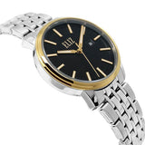 Eliz Women's Black Dial Two-Tone Gold plated Stainless Steel Case and Band Watch ES8638L2TNS 3