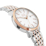 Eliz Women's White Dial Two-Tone Rose Gold plated Stainless Steel Case and Band Watch ES8638L2UWU 2