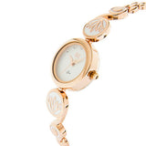 Eliz Women's White Dial Rose Gold plated Stainless Steel Case Bracelet Band Watch ES8641L2RWR 2