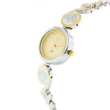 Eliz Women's Champagne Dial Two-Tone Gold plated Stainless Steel Case Bracelet Band Watch ES8641L2TCT 2
