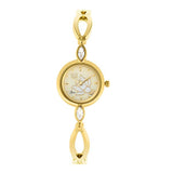 Eliz Women's Champagne Dial Gold plated Stainless Steel Case Bracelet Band Watch ES8645L2GCG