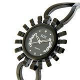 Eliz Women's Black Dial Black plated case and bracelet Band Analog Watch ES8653L2NNN 2