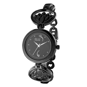Eliz Women's Black Dial Black plated case and bracelet Band Analog Watch ES8653L2NNN 1
