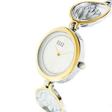 Eliz Women's White Dial  Two-Tone Gold plated case and bracelet Band Analog Watch ES8653L2TWT 2