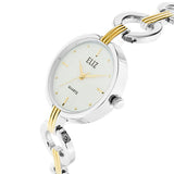 Eliz Women's White Dial Two-Tone Gold and Silver plated case and bracelet Band Analog Watch ES8658L2TWT 2