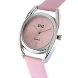  Women's Pink Dial Pink Genuine Leather strap Silver plated Case analog Watch ES8659L1SPP 2