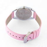  Women's Pink Dial Pink Genuine Leather strap Silver plated Case analog Watch ES8659L1SPP 3