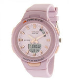 Eliz Unisex Pink Dial Pink Case and Polyurethane Band Digital and Analog Watch ES8665L8VVV 1
