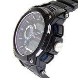 Eliz Men's Black Dial Black Case and Red Polyurethane Band Digital and Analog Watch ES8667L8NNB 2