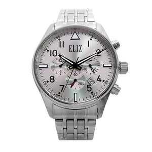 Eliz Men's Silver Dial Stainless steel case and band Dual-Time Watch  ES8686G2SSS 1