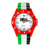 Tribute Watch in UAE Flag Colors - Black-White-Green-Red