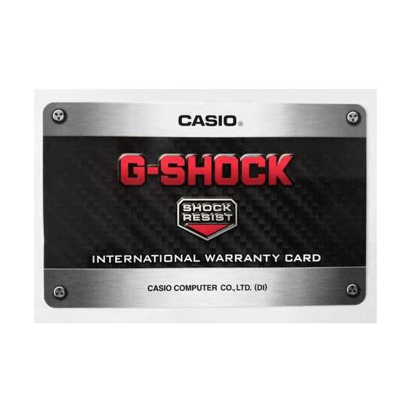 G shock sale warranty card